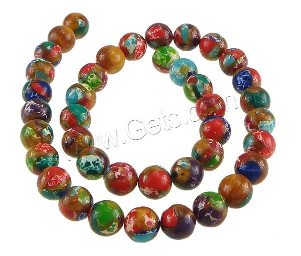 Impression Jasper Bead, Round, different size for choice, Sold By Strand