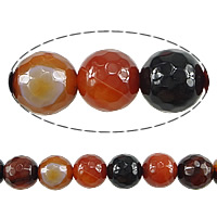 Natural Miracle Agate Beads, Round, Customized & faceted Approx 1-2mm Approx 15.3 Inch 