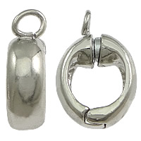 Zinc Alloy Enhancer Bail, Flat Oval, plated, with magnetic nickel, lead & cadmium free Approx 3mm 