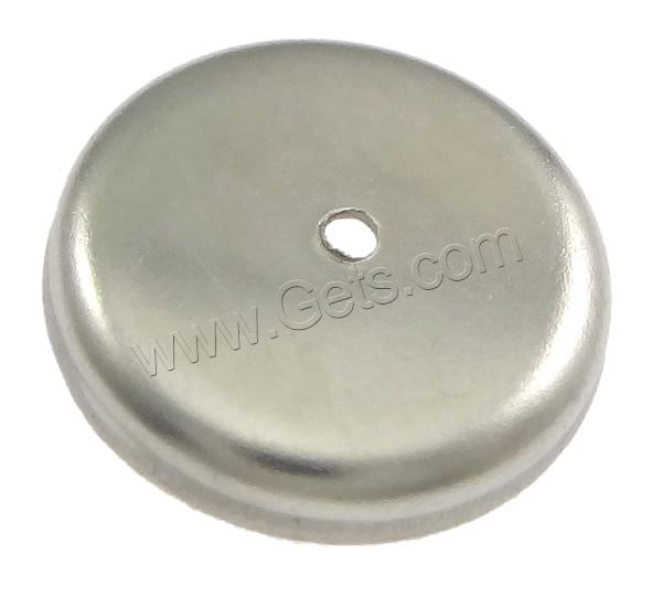 Stainless Steel Cabochon Setting, Flat Round, different size for choice, original color, Hole:Approx 1mm, 20000PCs/Bag, Sold By Bag