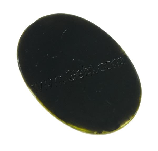 Imitation Amber Resin Cabochon, Oval, different size for choice & flat back, more colors for choice, Sold By PC