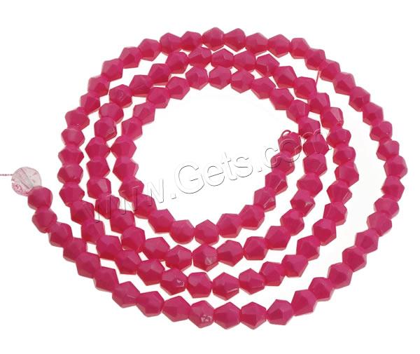 Bicone Crystal Beads, stoving varnish, different size for choice & faceted, more colors for choice, Hole:Approx 1mm, Length:Approx 18.8 Inch, Sold By Strand