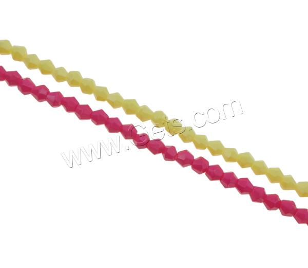 Bicone Crystal Beads, stoving varnish, different size for choice & faceted, more colors for choice, Hole:Approx 1mm, Length:Approx 18.8 Inch, Sold By Strand