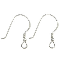 Sterling Silver Hook Earwire, 925 Sterling Silver, plated Approx 2mm [