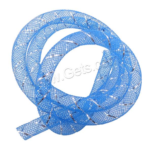 Deco Mesh Tubing , Plastic Net Thread Cord, different size for choice & Customized, more colors for choice, Sold By Bag