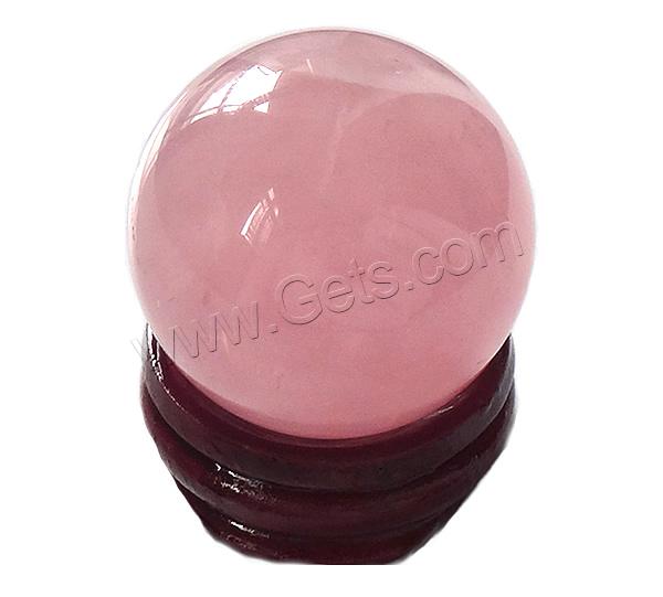 quartz rose sphère de boule, avec bois, Rond, normes différentes pour le choix, Vendu par PC