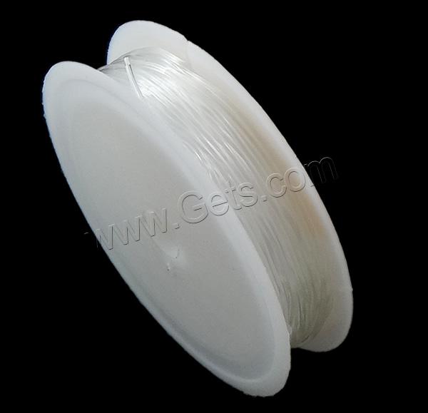 Crystal Thread, with plastic spool, elastic, different size for choice, white, 10PCs/Lot, Sold By Lot