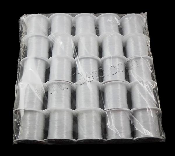 Crystal Thread, with plastic spool, without elastic, different size for choice & Customized, white, 25PCs/Lot, Sold By Lot
