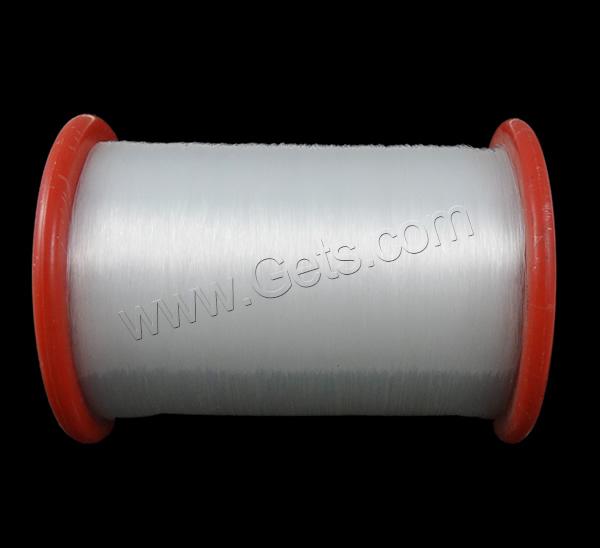 Crystal Thread, with plastic spool, without elastic, different size for choice, white, Sold By Spool