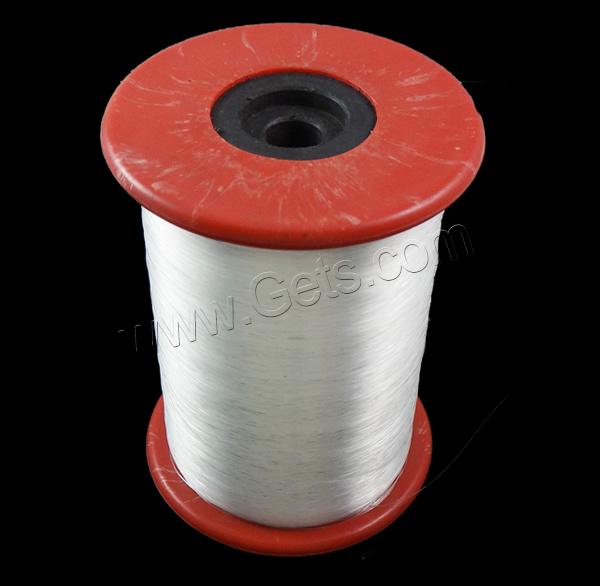 Crystal Thread, with plastic spool, without elastic, different size for choice, white, Sold By Spool