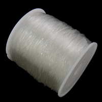 Kristall Faden, mit Kunststoffspule, nichtelastisch, verschiedene Größen vorhanden, weiß, ca. 100m/Spule, verkauft von Spule