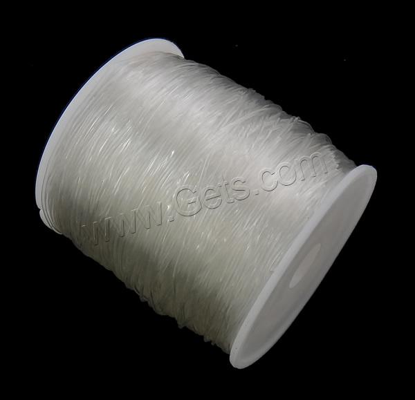 Crystal Thread, with plastic spool, without elastic, different size for choice, white, Approx 100m/Spool, Sold By Spool