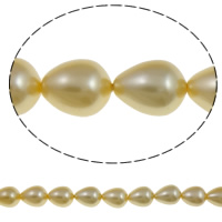 Drop Cultured Freshwater Pearl Beads, South Sea Shell, Teardrop, beige Approx 1mm Approx 15.5 Inch, Approx 