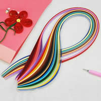 Papier Quilling Papier, gemischte Farben, 0.5x52.5cm, 400PCs/Tasche, verkauft von Tasche