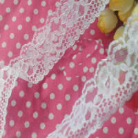 Lace Trim & Ribbon, Polyester, woven, white, 32mm 