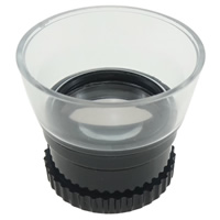ABS-пластик Лупа, с Стеклянный, 10 раз внутренний диаметр:Приблизительно 22mm, продается PC