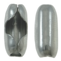 Соединитель цепи шар из нержавеющей стали, нержавеющая сталь, Овальная форма, оригинальный цвет 500ПК/сумка, продается сумка