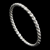 Стерлингового серебра кольцо, Серебро 925 пробы, Другое покрытие, Много цветов для выбора, 1mm, размер:5, продается PC