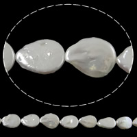 Petites perles cultivées en eau douce, perle d'eau douce cultivée, naturel, blanc Environ 0..5mm pouce, Vendu par brin