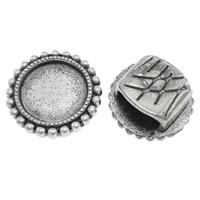 Zinc Alloy Slide Charm Finding, Flat Round, plated nickel, lead & cadmium free Approx Inner Approx 12mm 
