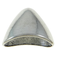 Zinc Alloy Bead Caps, Triangle, plated Approx 2mm, Inner Approx Approx 
