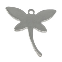 Stainless Steel Tag Charm, Dragonfly, original color Approx 1mm 