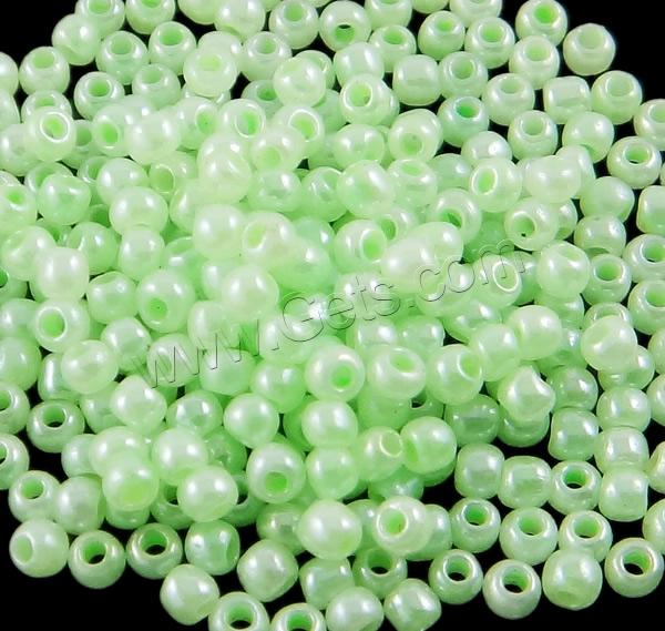 Ceylon Round Glass Seed Beads, different size for choice, more colors for choice, Grade AAA, Hole:Approx 1-1.5mm, Sold By Bag