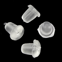ゴム バレルブレットスタイル耳のナット, 透明色（例えばガラス） 穴:約 0.8mm, 約 8000パソコン/バッグ, 売り手 バッグ