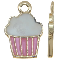 Zinc Alloy Food Pendant, Ice Cream, real gold plated, high quality plating and never fade & enamel, nickel, lead & cadmium free Approx 1mm 