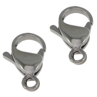 Stainless Steel Lobster Claw Clasp, 316L Stainless Steel, hand polished Grade AA Approx 1.5mm 