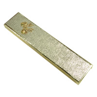 Картоновая шкатулка для ожерелий, бумага, Прямоугольная форма, золотисто-желтый 720ПК/Лот, продается Лот