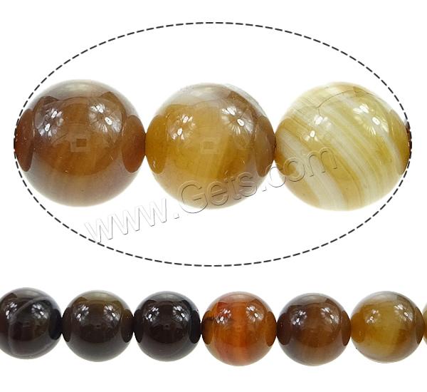 Natural Lace Agate Beads, Round, more sizes for choice, coffee color, Length:Approx 15 Inch, Sold By Strand