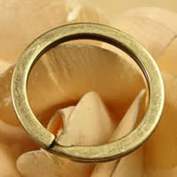 Металлическое колечко-сплит, Железо, Кольцевая форма, Покрытие под бронзу старую, не содержит никель, свинец отверстие:Приблизительно 1.5-2.5mm, 1000ПК/сумка, продается сумка