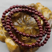108 Mala Beads, Rosewood, with nylon elastic cord, Round & Buddhist jewelry 