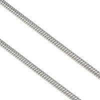Stainless Steel Snake Chain, original color, 1.2mm 