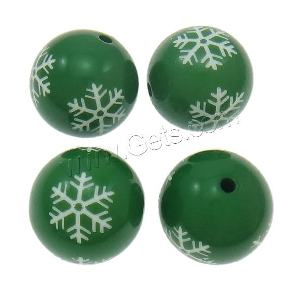 Solid Color Acrylic Beads, Round, different size for choice, more colors for choice, Hole:Approx 2mm, 100PCs/Bag, Sold By Bag