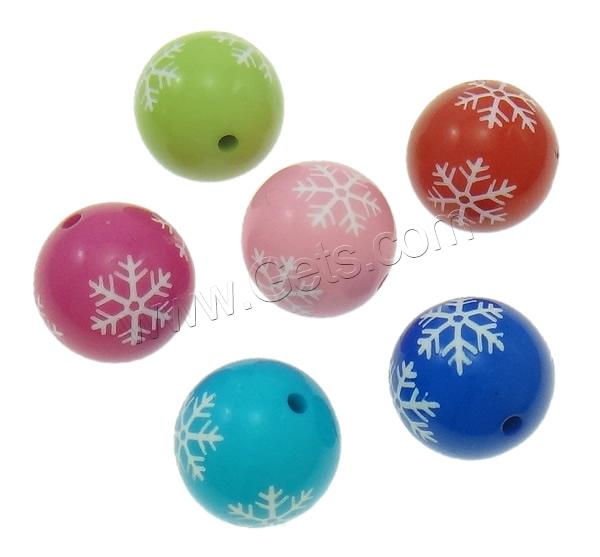 Solid Color Acrylic Beads, Round, different size for choice, more colors for choice, Hole:Approx 2mm, 100PCs/Bag, Sold By Bag
