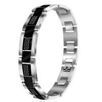 Two Tone Stainless Steel Bracelets, 316L Stainless Steel, plated, 13mm Approx 8 Inch 