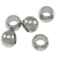 Stainless Steel Beads, 304 Stainless Steel, Drum, plated, machine polishing 5mm Approx 3mm 