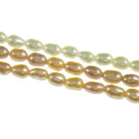 Perlas Arroz Freshwater, Perlas cultivadas de agua dulce, natural, más colores para la opción, Grado AA, 2-2.5mm, agujero:aproximado 0.8mm, longitud:aproximado 15 Inch, Vendido por Sarta