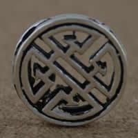 Thailand Sterling Silver Beads, Flat Round, hollow Approx 2-3mm 