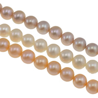 Round Cultured Freshwater Pearl Beads, natural Grade AAAA, 8-9mm Approx 0.8mm Approx 15 Inch 