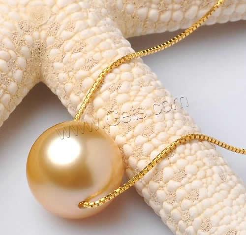 Golden South Sea Pearl Beads, Round, natural, different size for choice, golden, Hole:Approx 1-2mm, Sold By PC
