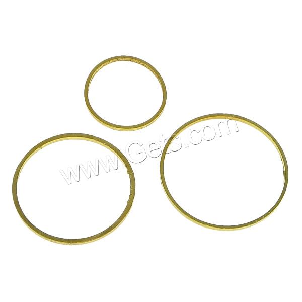 Anillo de cobre amarillo de vinculación, metal, Donut, chapado, diverso tamaño para la opción, más colores para la opción, Vendido por UD