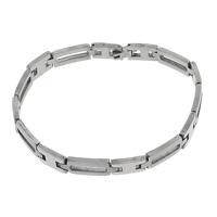 Stainless Steel Chain Bracelets, original color  Approx 9 Inch 