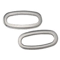 Нержавеющая сталь Связывание кольцо, нержавеющая сталь, Овальная форма, оригинальный цвет отверстие:Приблизительно продается PC