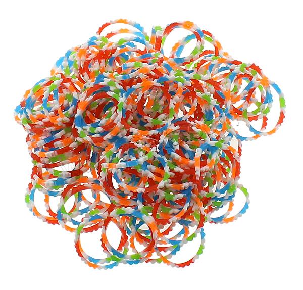 Loom Bands, Rubber, different packing style for choice & for children, multi-colored, 1mm, Sold By Bag