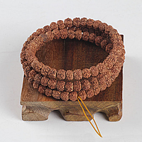 108 Mala Beads, Rudraksha, with nylon elastic cord, Buddhist jewelry & , 9mm Approx 29 Inch 