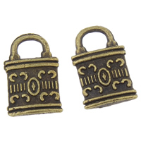 Zinc Alloy Lock Pendants, antique bronze color plated, nickel, lead & cadmium free Approx Approx 