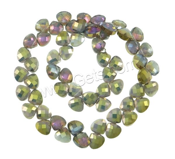 Imitation CRYSTALLIZED™ Crystal Beads, Triangle, colorful plated, different size for choice & faceted & imitation CRYSTALLIZED™ element crystal, more colors for choice, Hole:Approx 1mm, Length:Approx 14 Inch, Sold By Strand